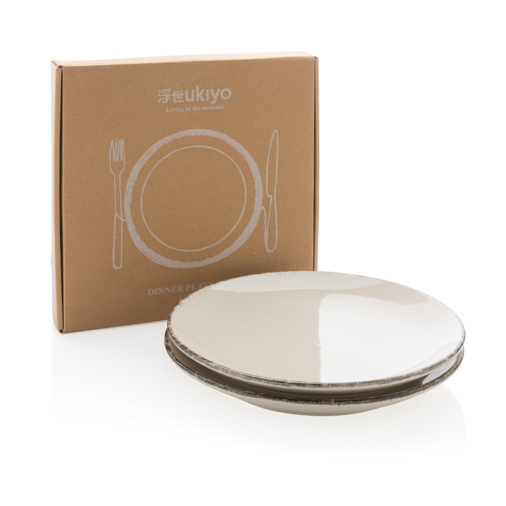Ukiyo middagstallrik 2-pack